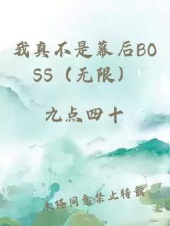 我真不是幕后boss（无限）